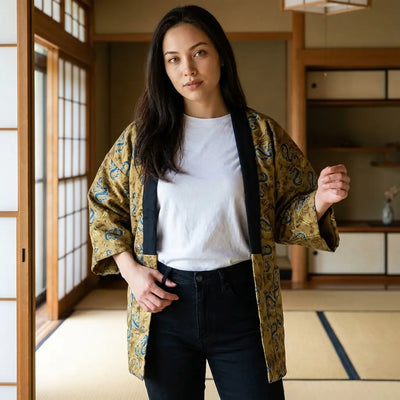 Haori japonés de estilo tradicional