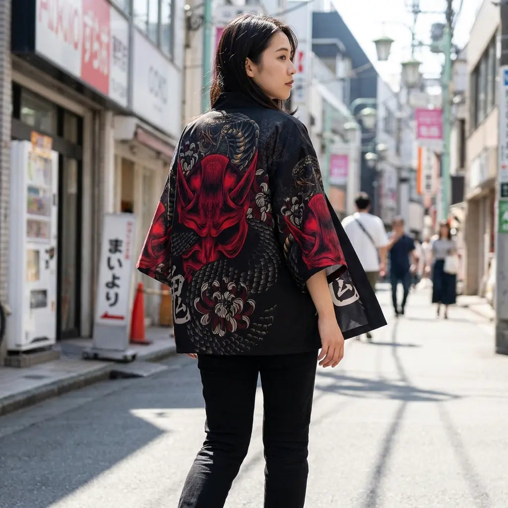 Haori Kimono Yokai vista frontal
