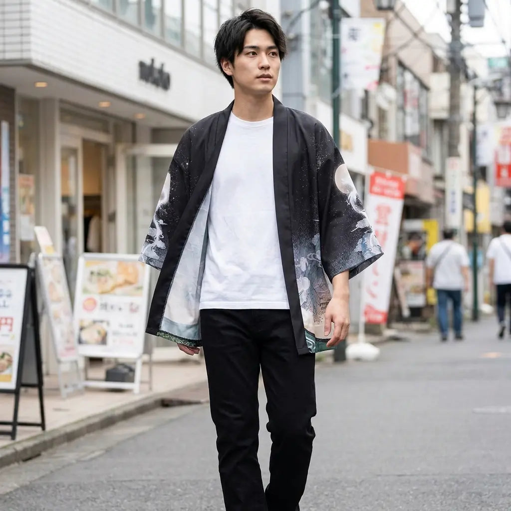 Haori Kimono vista posterior