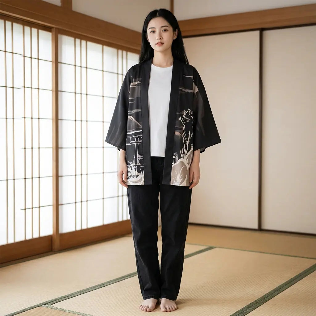 Haori Kitsune vista frontal