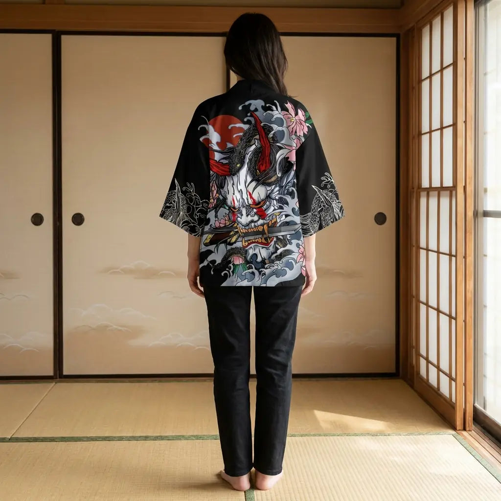 Haori Oni Mujer vista frontal