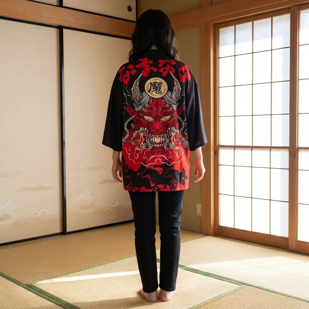 Haori Oni Mujer vista frontal