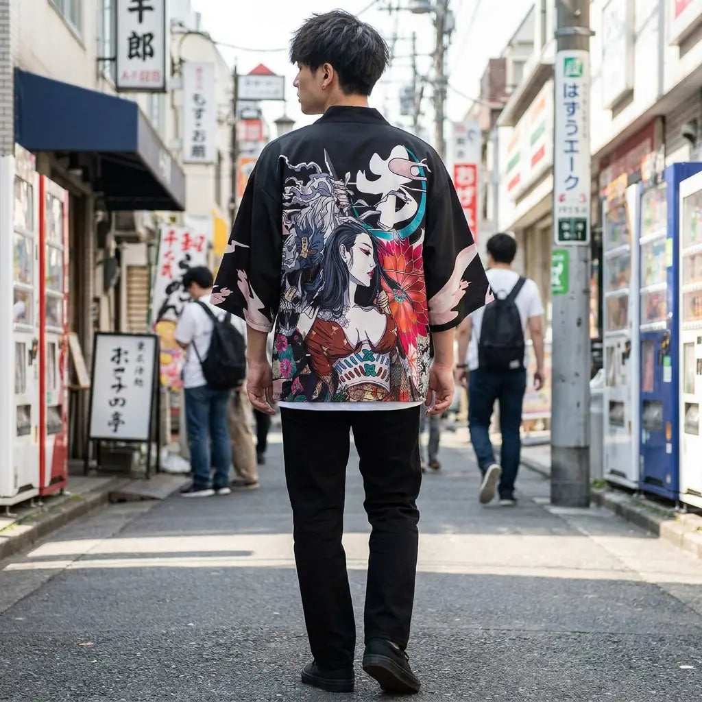 Haori Oni Samurai vista frontal