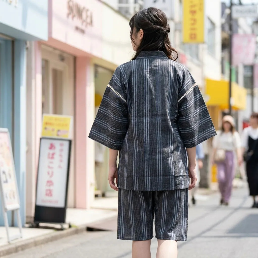 Jinbei Ropa Japonesa vista frontal