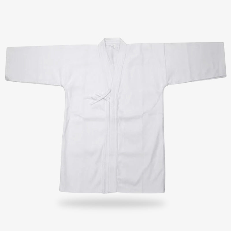 Keikogi blanco a juego con el hakama para hombre