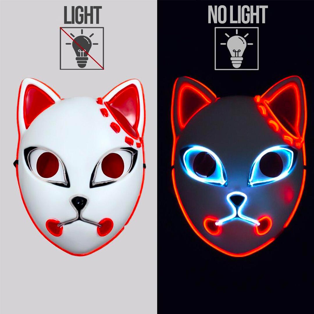 El kimetsu no-yaiba-mascara-tanjiro con color roja