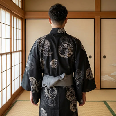 Kimono japonés hombre estilo casual