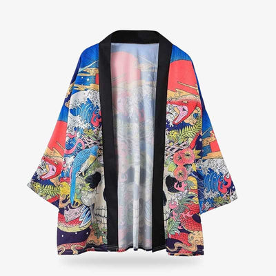 Kimono japonés mujer estilo streetwear urbano