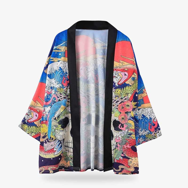 Kimono japonés mujer estilo streetwear urbano