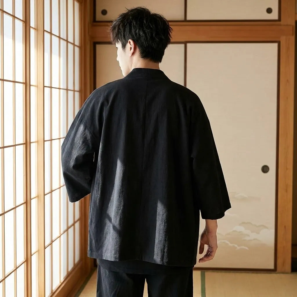 Kimono Japones Para Hombre vista posterior