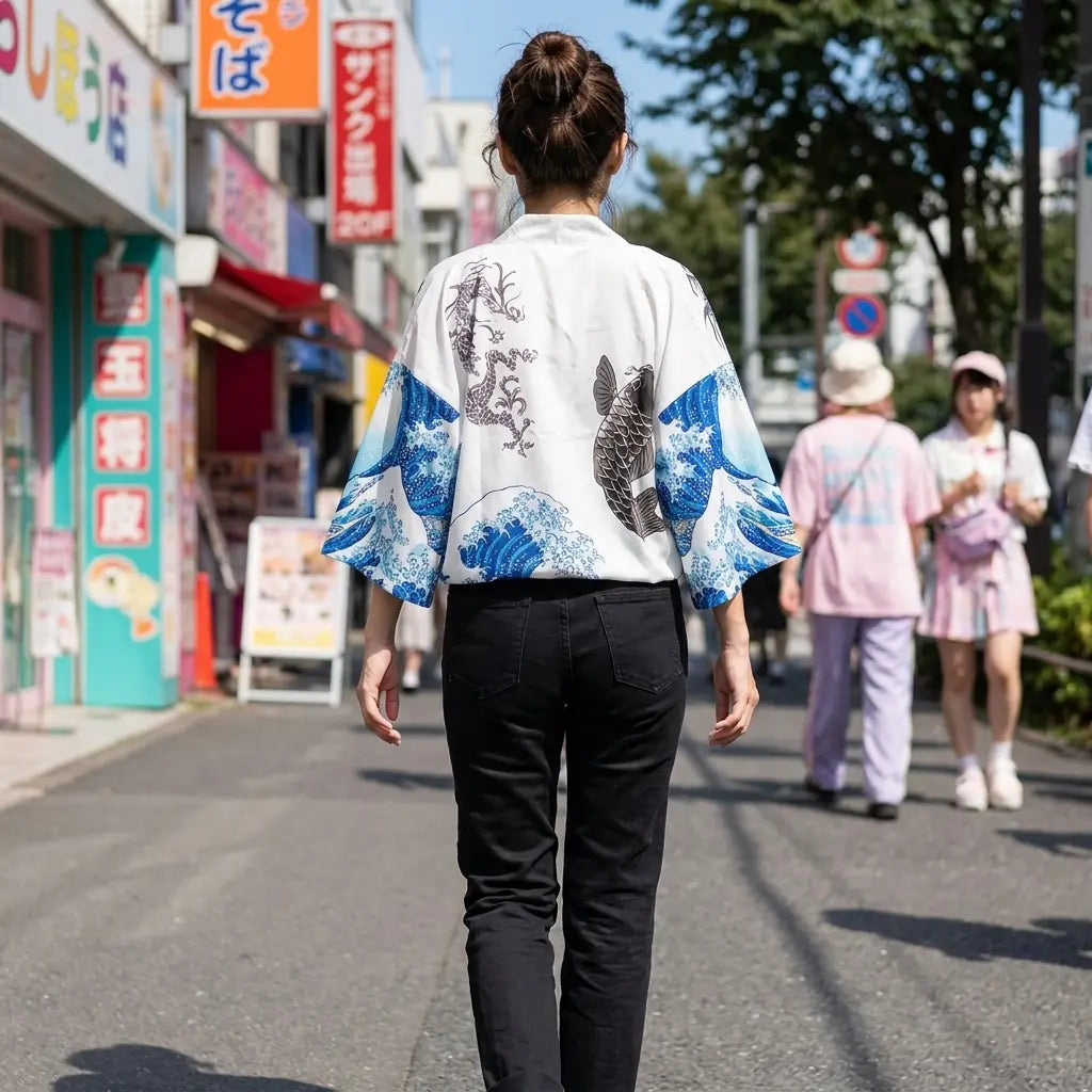 Kimono Koi Mujer vista posterior