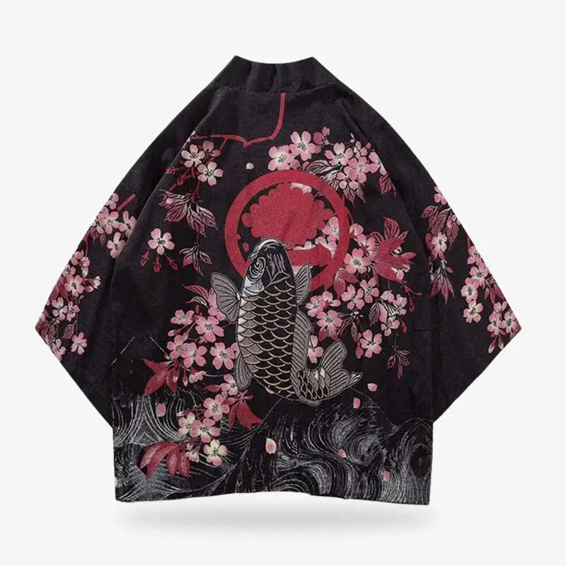 Kimono Koi Mujer en plano, vista frontal