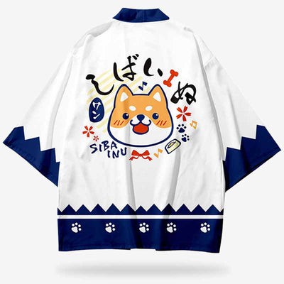 Kimono mujer blanco de estilo kawaii