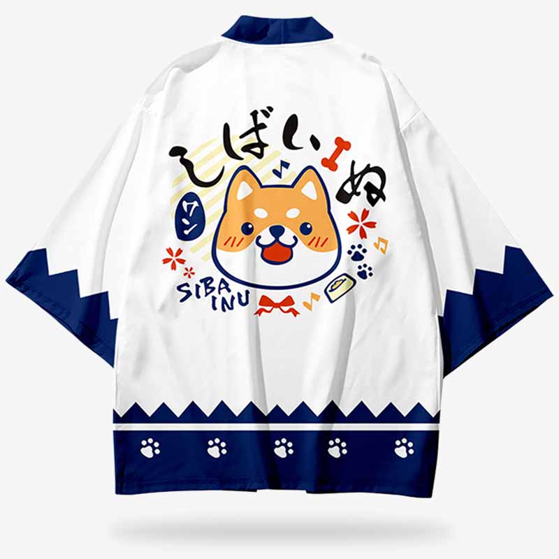 Kimono mujer blanco de estilo kawaii