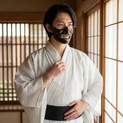 Kimono rayas hombre visto de frente