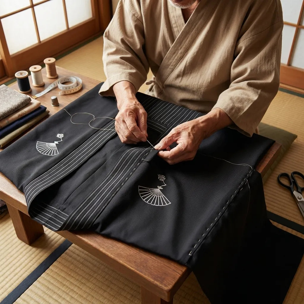 Kimono Samurai Hombre vista posterior