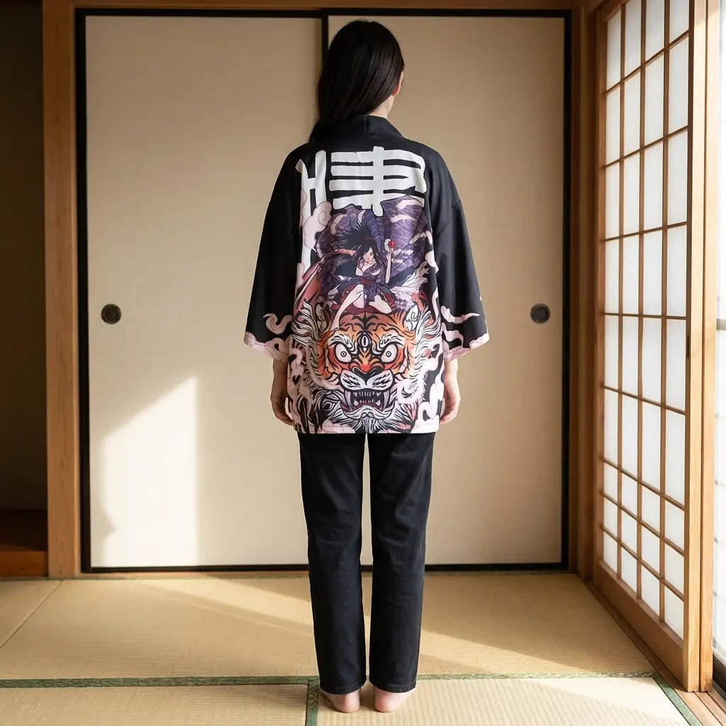 Kimono Tigre Mujer vista frontal