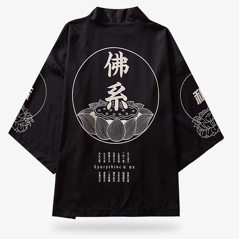 Kimono tradicional japonés fotografiado en un entorno de estilo Kioto