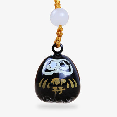 Llavero clásico Daruma, amuleto japonés de perseverancia y buena suerte