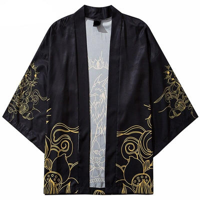 Look de estilo japonés con haori