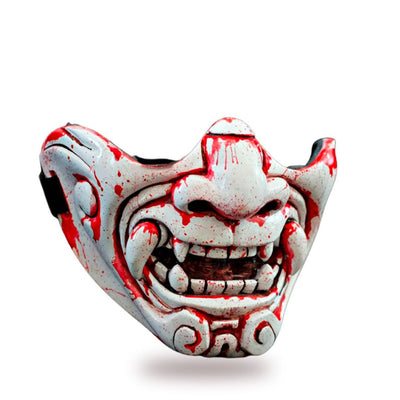 Máscara demonio japonés estilo samurái