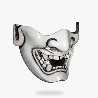Mascara Hannya Demonio en plano, vista frontal
