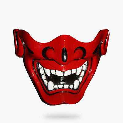 Mascara Hannya Demonio de resina blanca