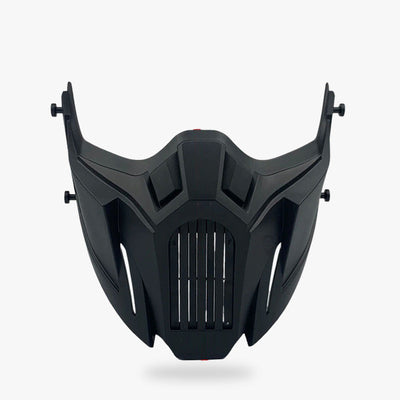 Máscara ninja negra de estilo shinobi japonés