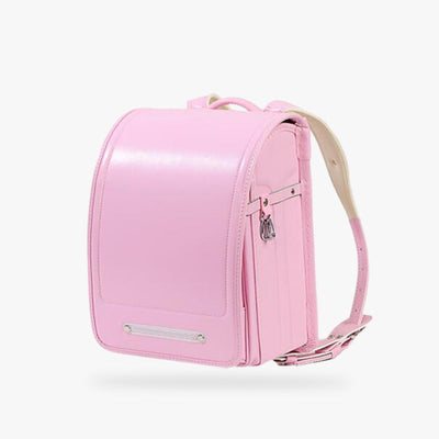 Mochila randoseru japonesa de cuero con tirantes acolchados para escolares