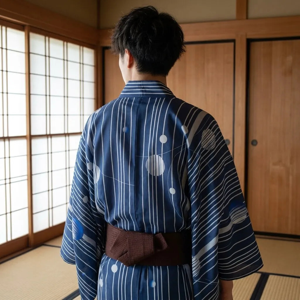 Cinturón obi para hombre a juego con kimono