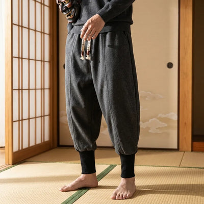 Pantalón ninja japonés vista frontal