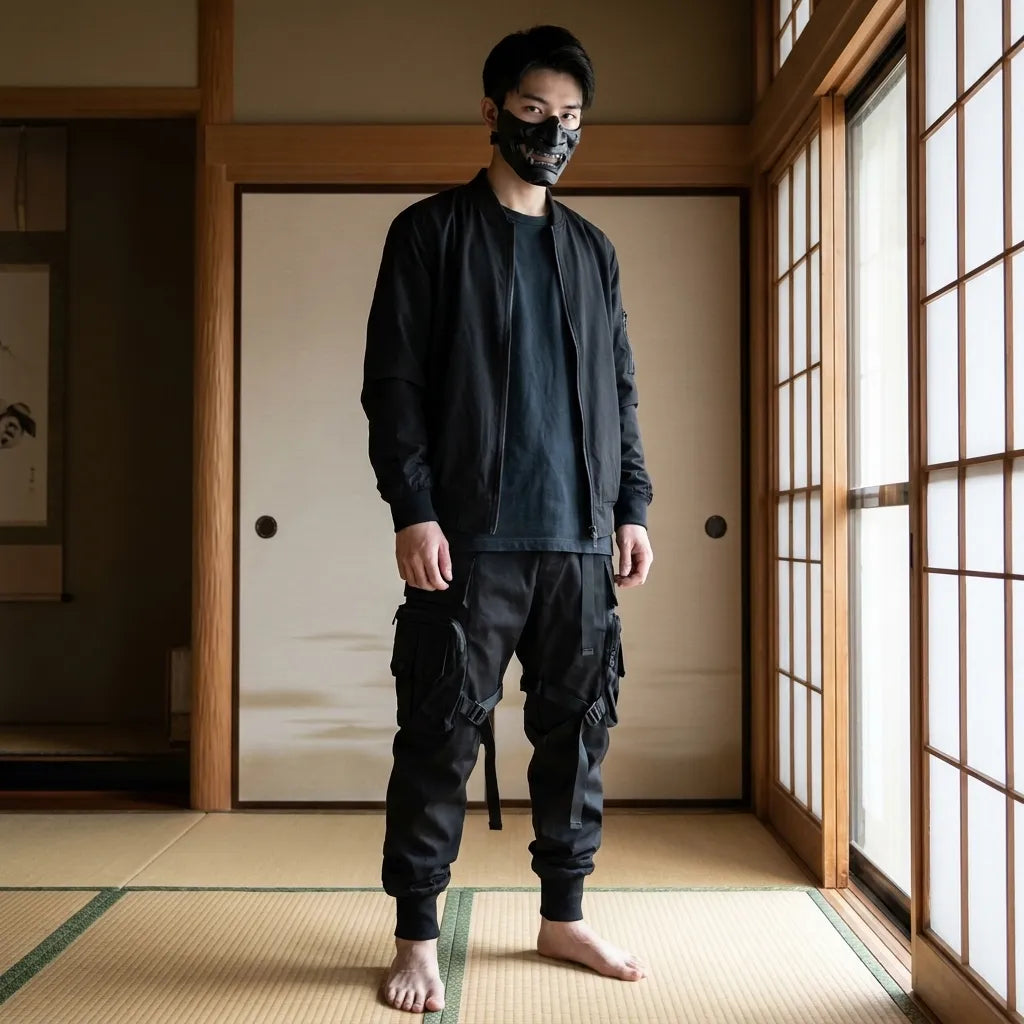 Pantalón Techwear con múltiples bolsillos