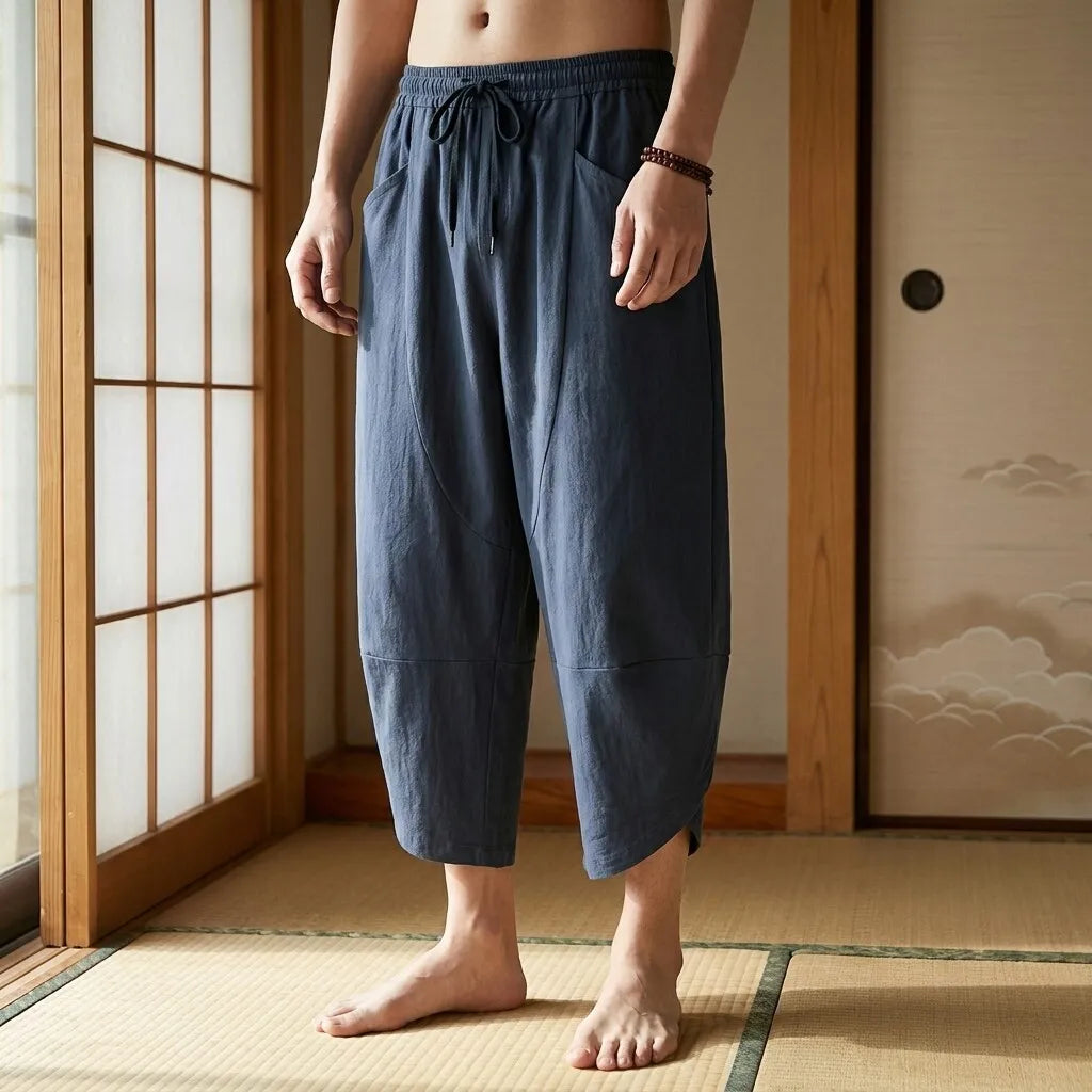 Pantalones Cropped Japoneses vista frontal