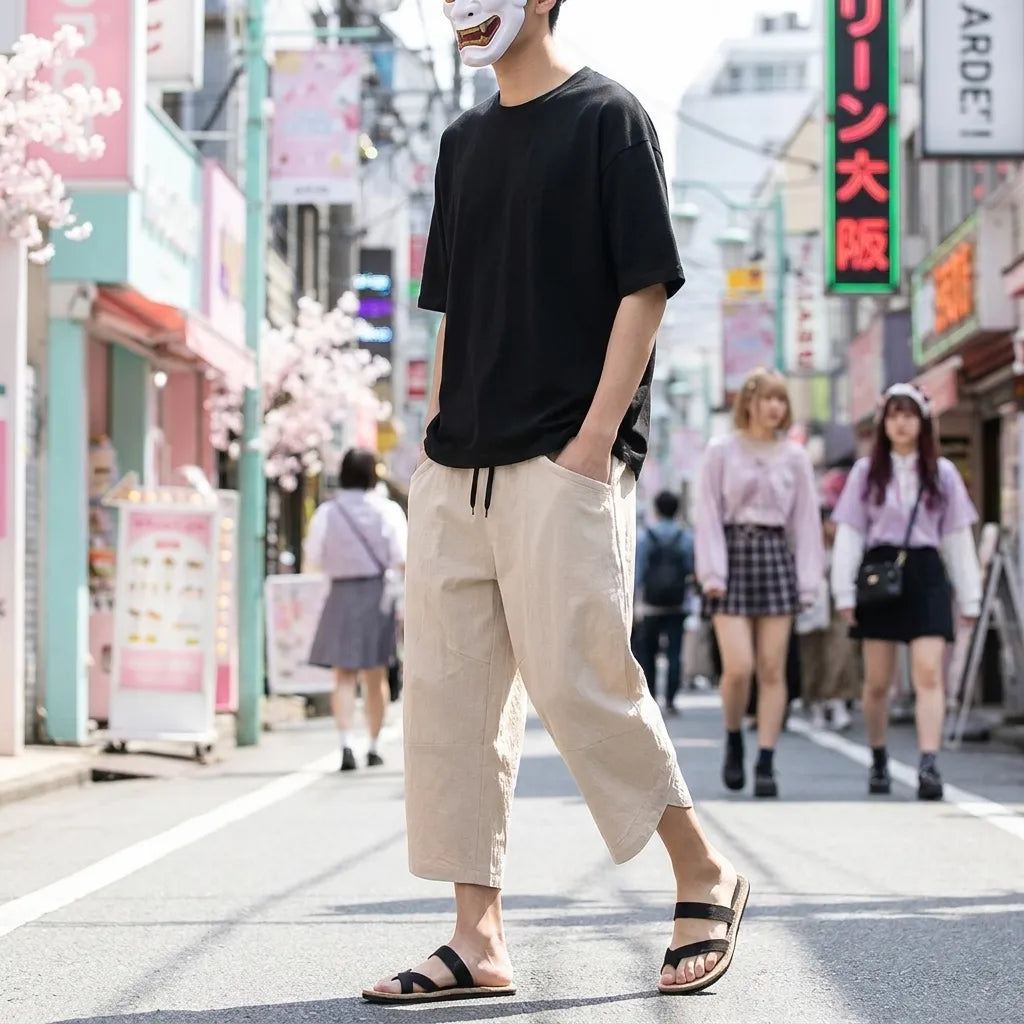 Pantalones Japoneses Hombre vista frontal
