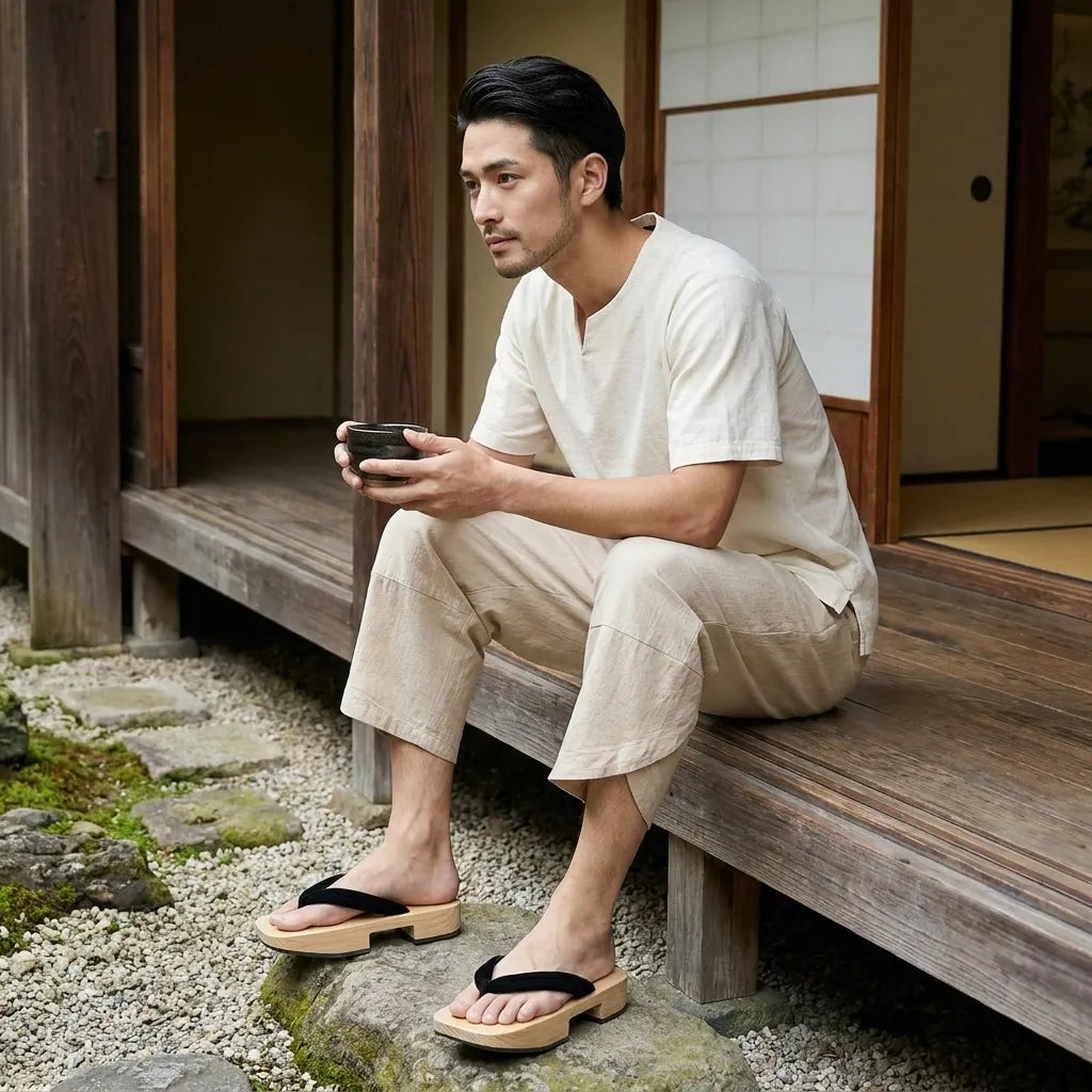 Pantalones Japoneses Hombre vista posterior