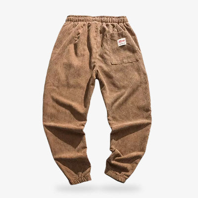 Pantalones japoneses retro de pana con estilo vintage y corte clásico