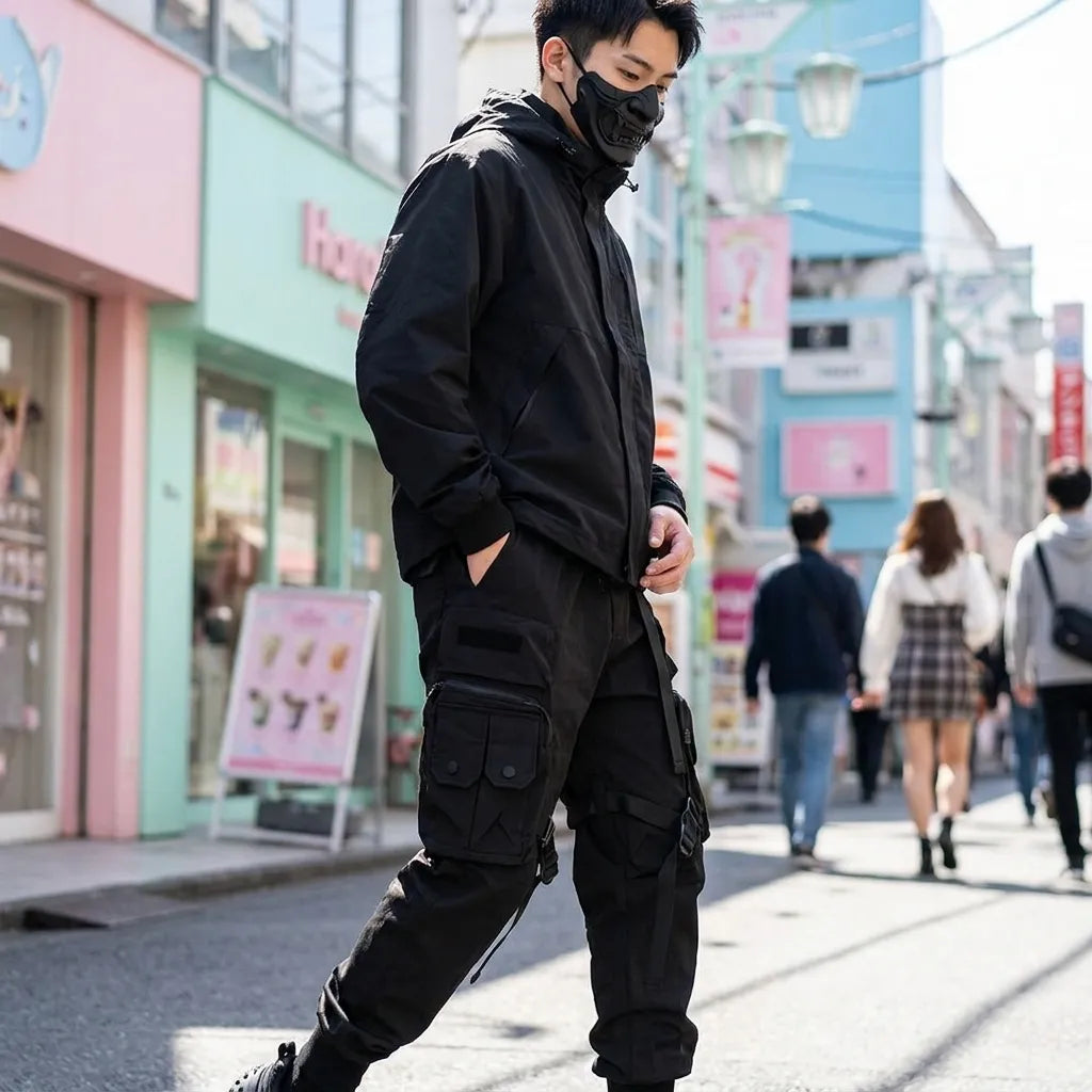 Pantalones Techwear vista posterior