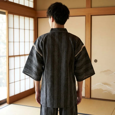 Pijama jinbei ropa japonesa cómoda para relajarse en casa