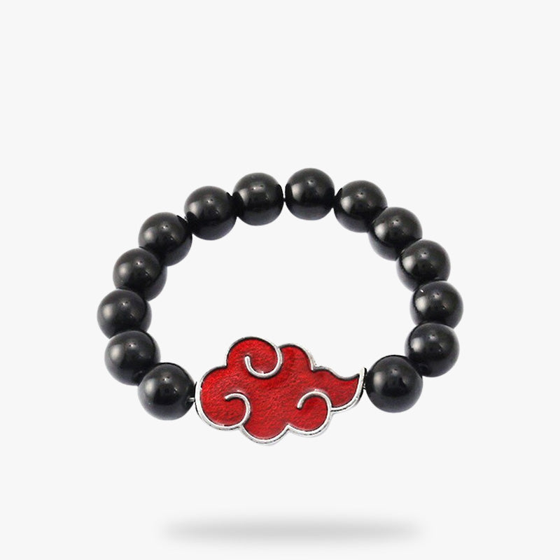 Pulsera Akatsuki con la nube roja de los ninjas renegados de Naruto