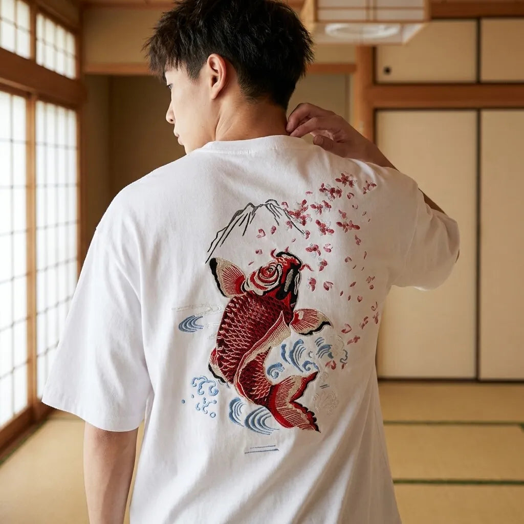 Ropa japonesa hombre de algodón blanco