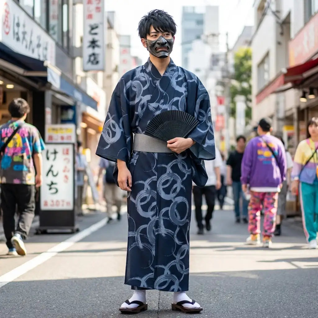 Ropa japonesa hombre minimalista