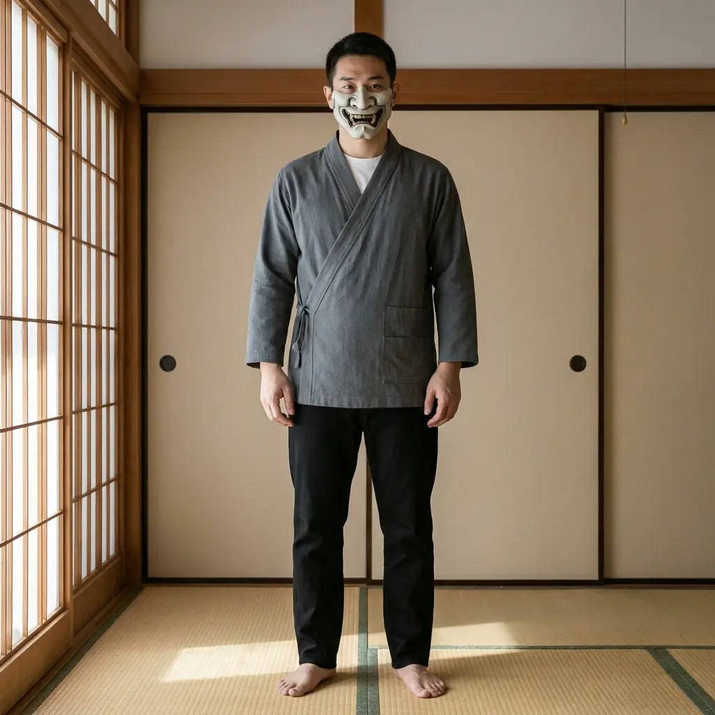 Samue Japones Hombre en lino y algodon