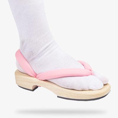 Sandalias geta cosplay japonesas de madera para samurái y geisha