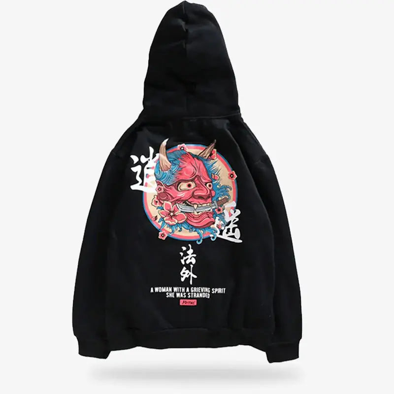Sudadera Hannya Oni en plano, vista frontal