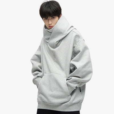 Sudadera Harajuku gris de estilo streetwear