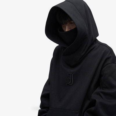 Sudadera Harajuku negra de tejido de alta calidad con diseños elegantes y modernos