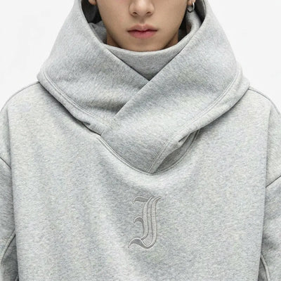 Sudadera Harajuku gris streetwear