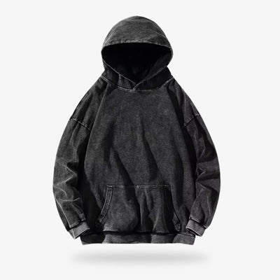 Sudadera urbana streetwear tokyo hecha con algodón de calidad y color negro