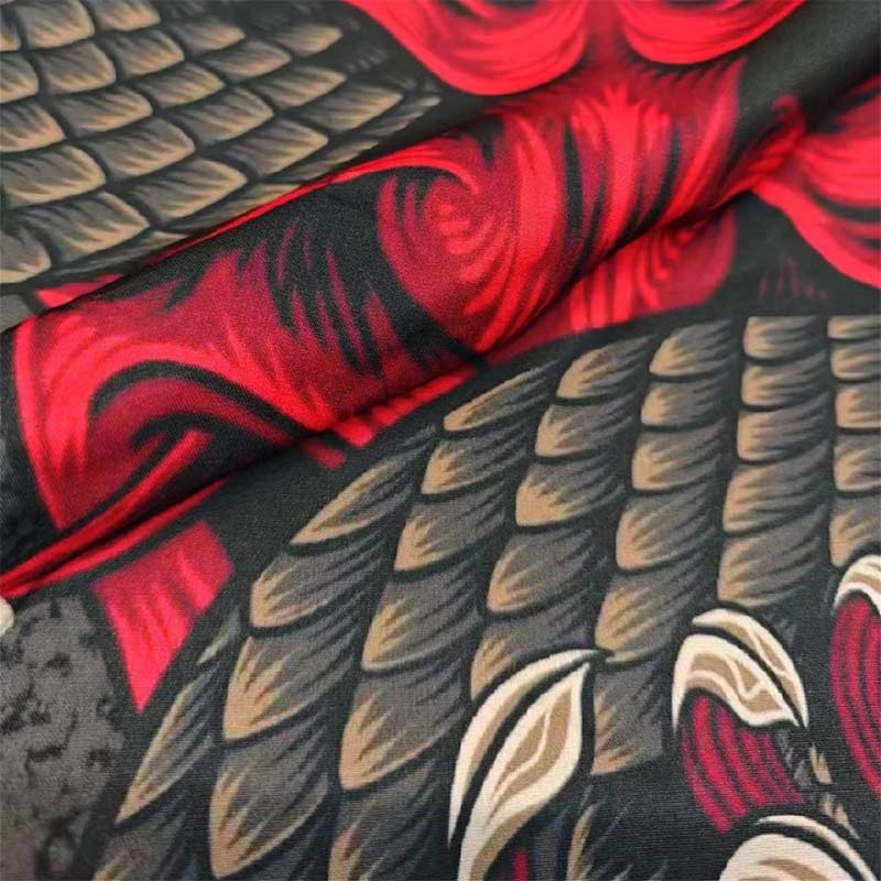 El material del haori kimono yokai está hecho de algodón y poliéster