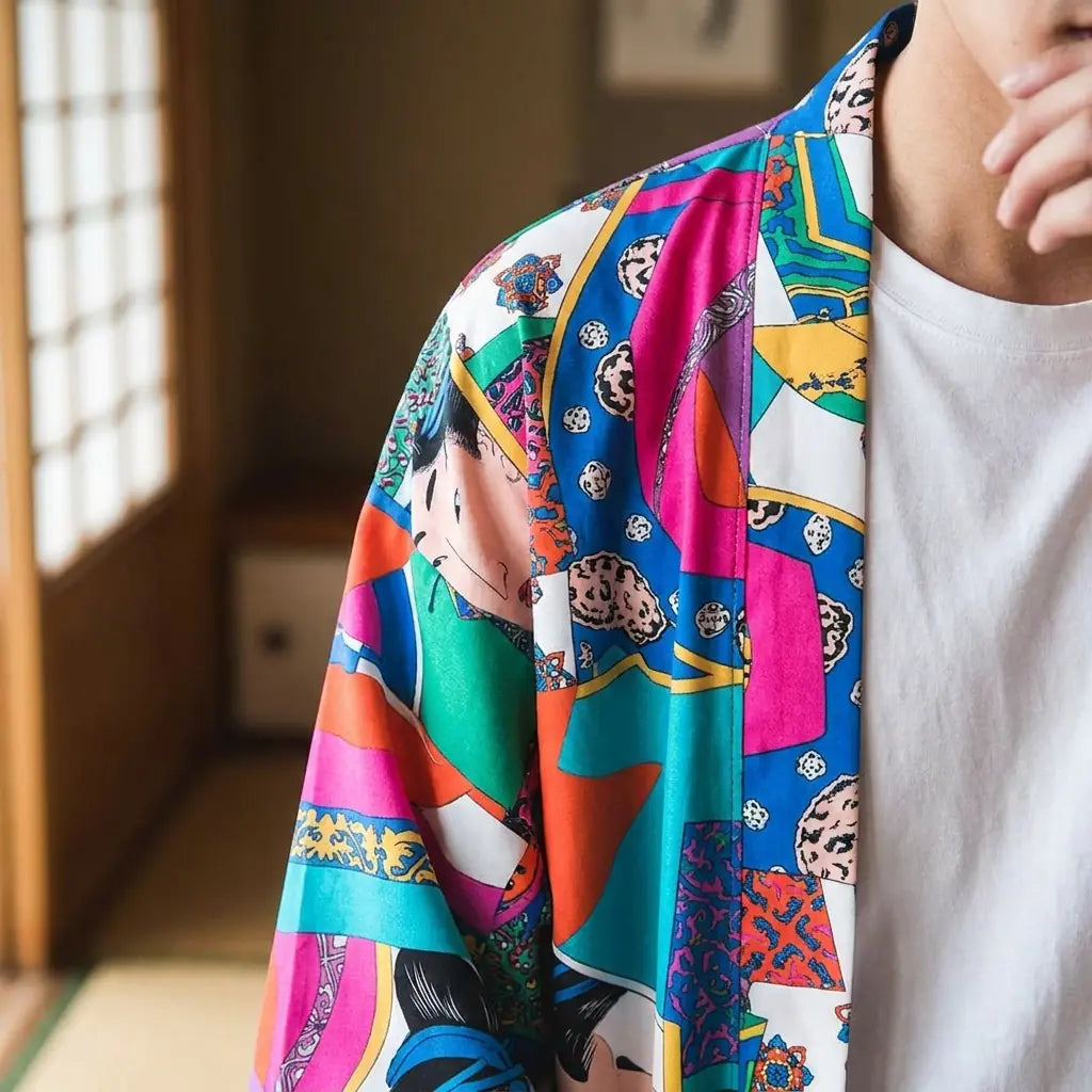 Tejido de algodón de la manga del kimono